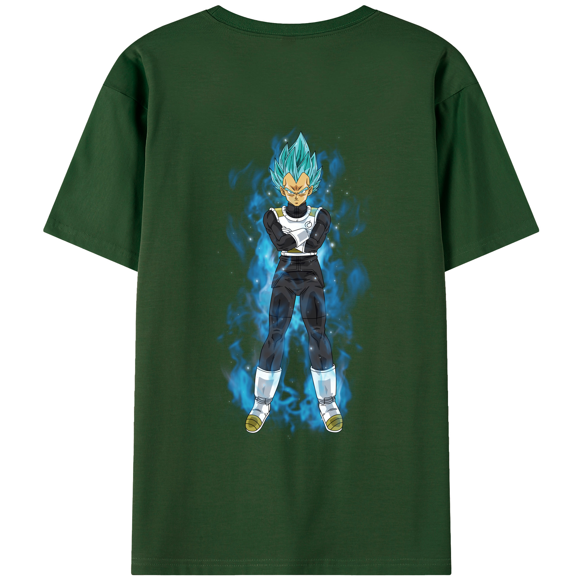 （画像用） ドラゴンボール ベジータ四世（Bejīta Yonsei）DRAGON BALL Vegeta IV 綿100％半袖Tシャツ（背面プリント）